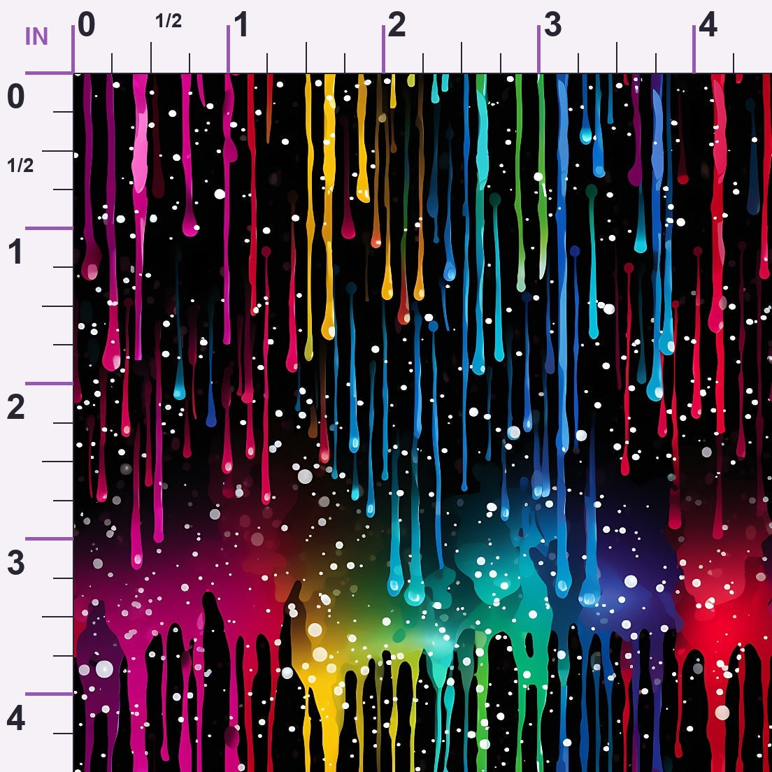 Dripping Rainbow Liquid Pattern 9 Minky Fabric