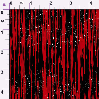 Dripping Red Liquid Pattern 1 Minky Fabric