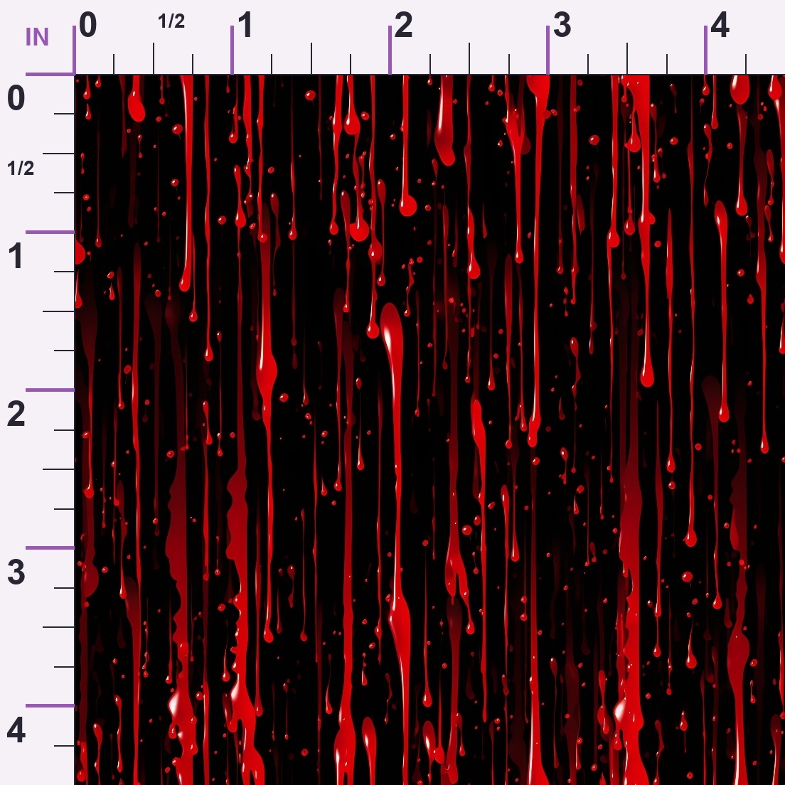Dripping Red Liquid Pattern 2 Minky Fabric