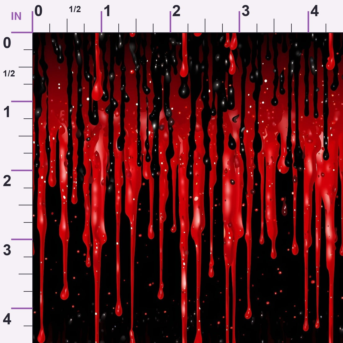 Dripping Red Liquid Pattern 3 Minky Fabric
