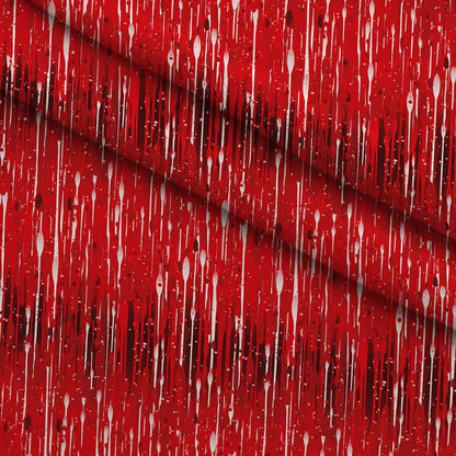 Dripping Red Liquid Pattern 4 Minky Fabric
