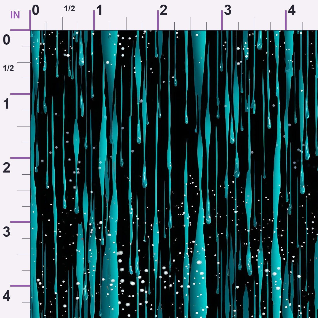 Dripping Turquoise Liquid Pattern 1 Minky Fabric