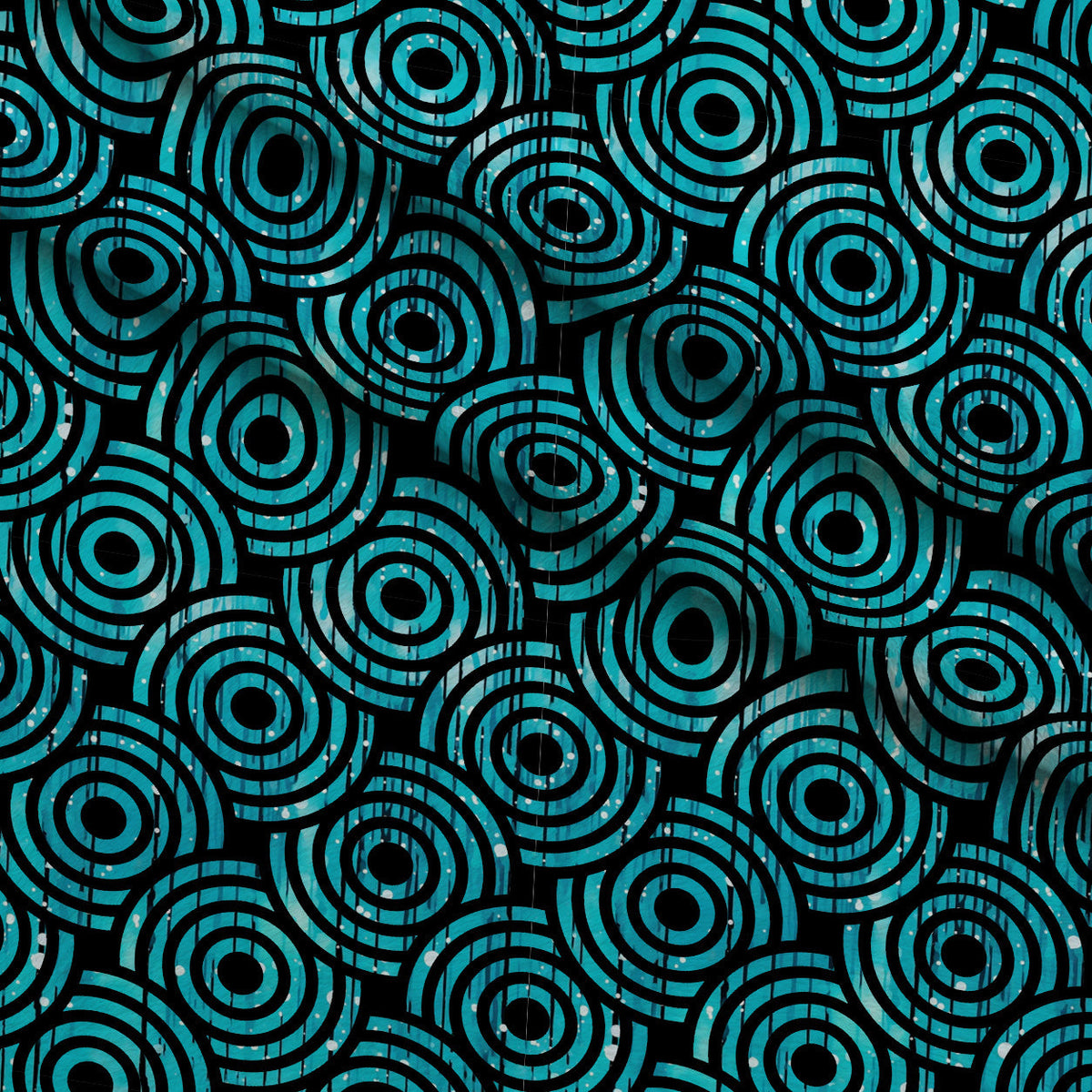 Dripping Turquoise Liquid Pattern 15 Minky Fabric