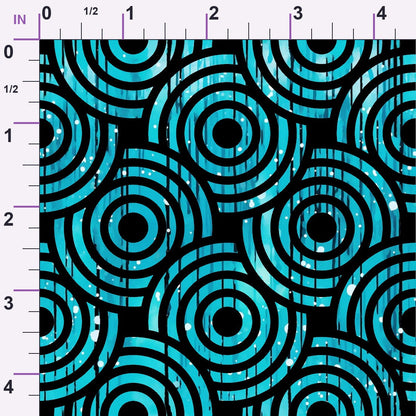 Dripping Turquoise Liquid Pattern 15 Minky Fabric