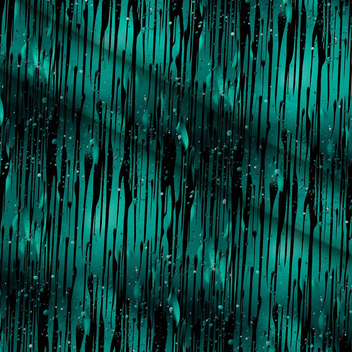 Dripping Turquoise Liquid Pattern 2 Minky Fabric