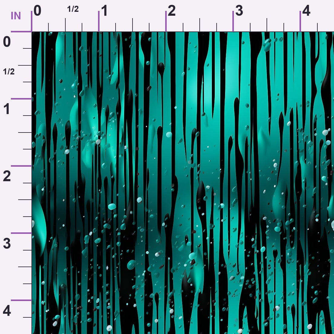 Dripping Turquoise Liquid Pattern 2 Minky Fabric