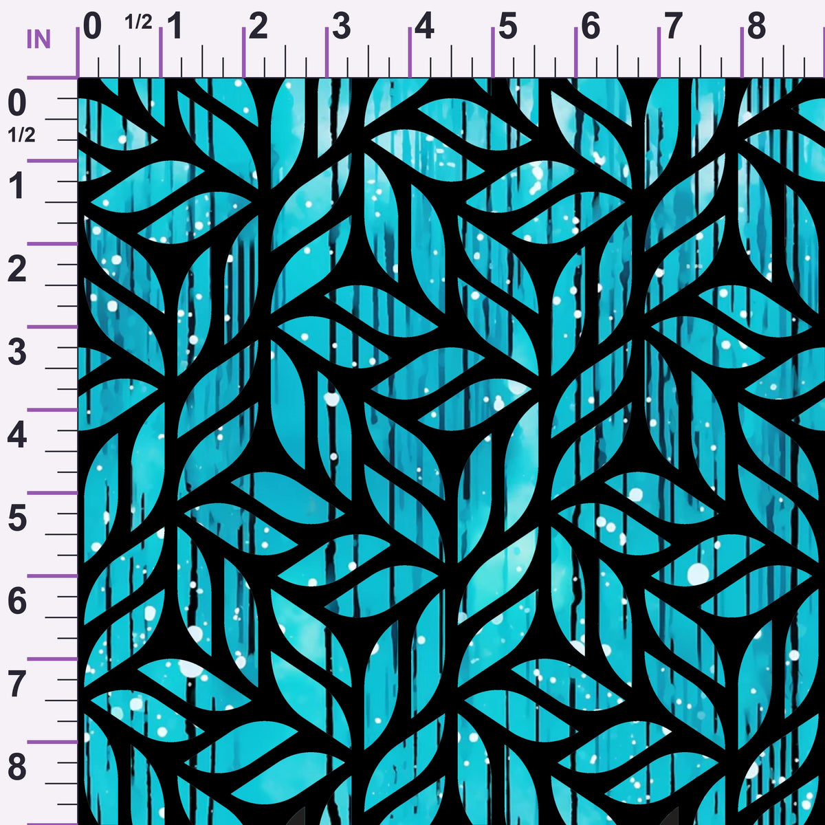 Dripping Turquoise Liquid Pattern 20 Minky Fabric