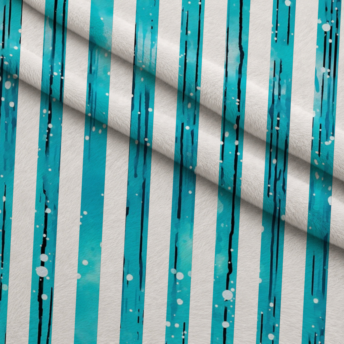 Dripping Turquoise Liquid Pattern 22 Minky Fabric