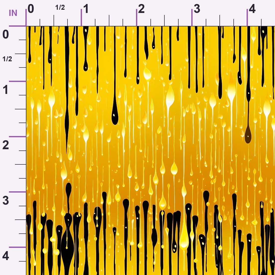 Dripping Yellow Liquid Pattern 3 Minky Fabric
