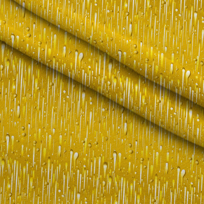 Dripping Yellow Liquid Pattern 4 Minky Fabric