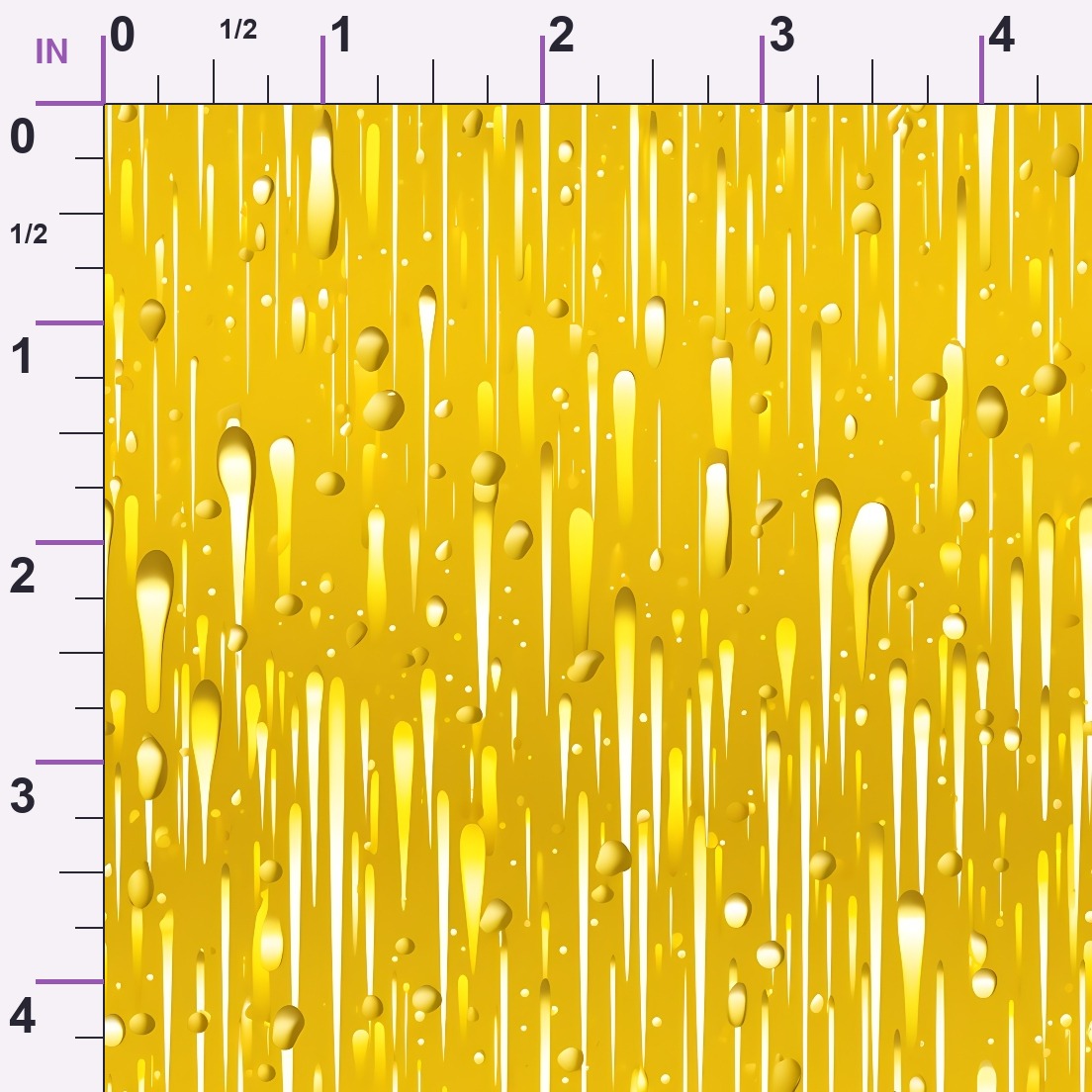 Dripping Yellow Liquid Pattern 4 Minky Fabric