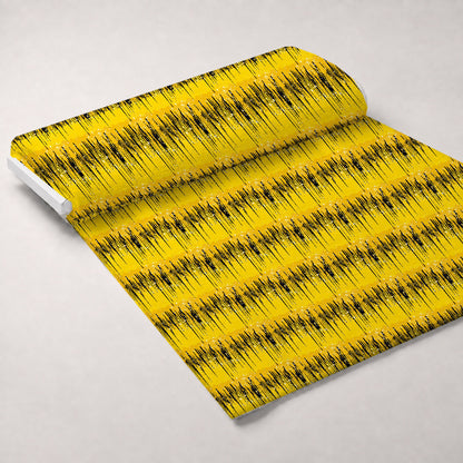 Dripping Yellow Liquid Pattern 5 Minky Fabric