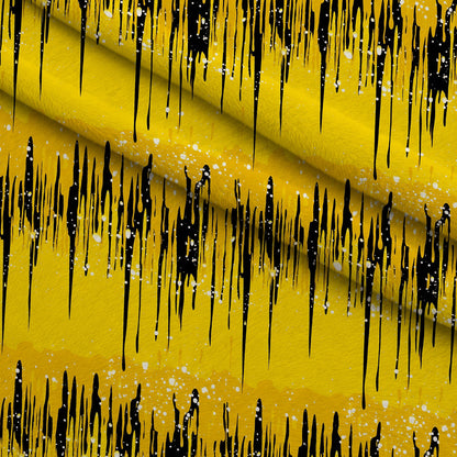 Dripping Yellow Liquid Pattern 5 Minky Fabric