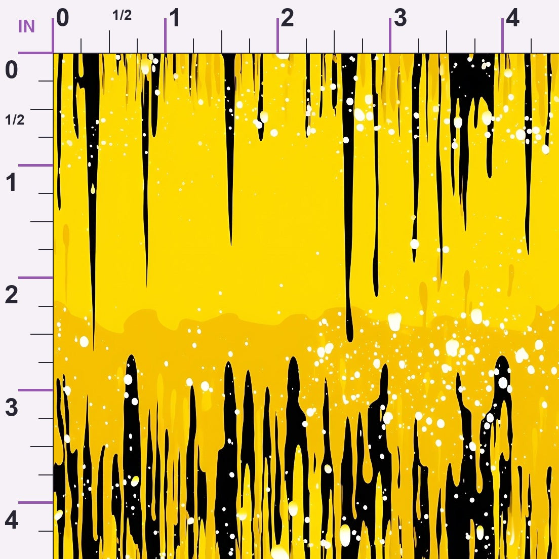Dripping Yellow Liquid Pattern 5 Minky Fabric