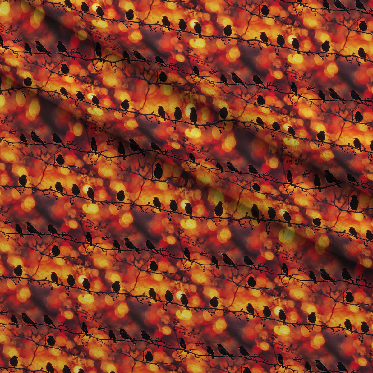 Dusk Silhouettes Pattern 1 Minky Fabric