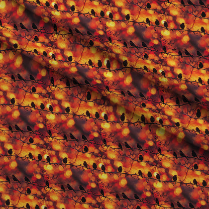 Dusk Silhouettes Pattern 1 Minky Fabric