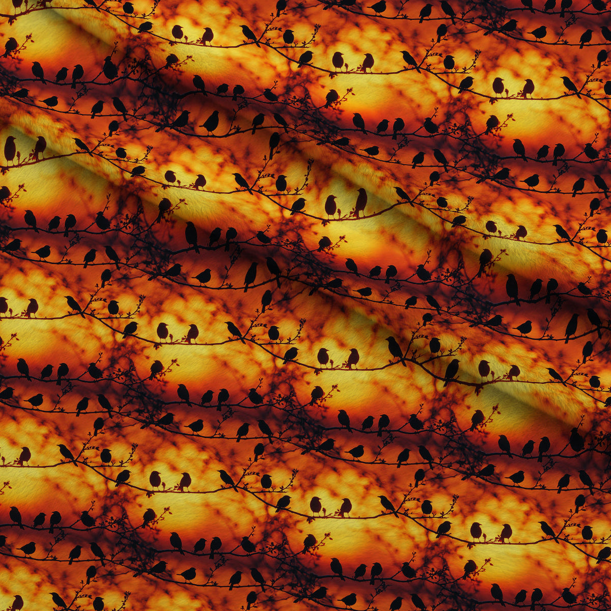 Dusk Silhouettes Pattern 10 Minky Fabric