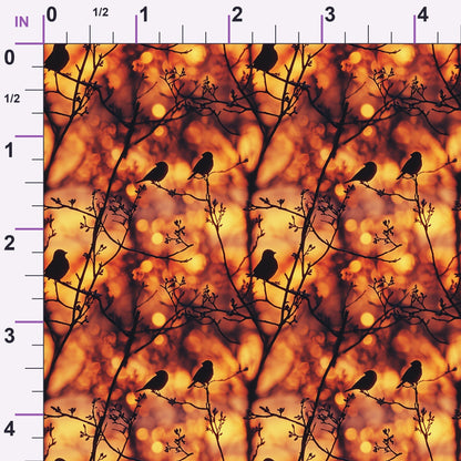 Dusk Silhouettes Pattern 12 Minky Fabric