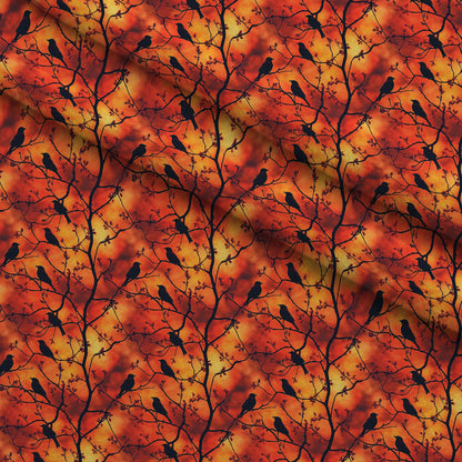 Dusk Silhouettes Pattern 3 Minky Fabric