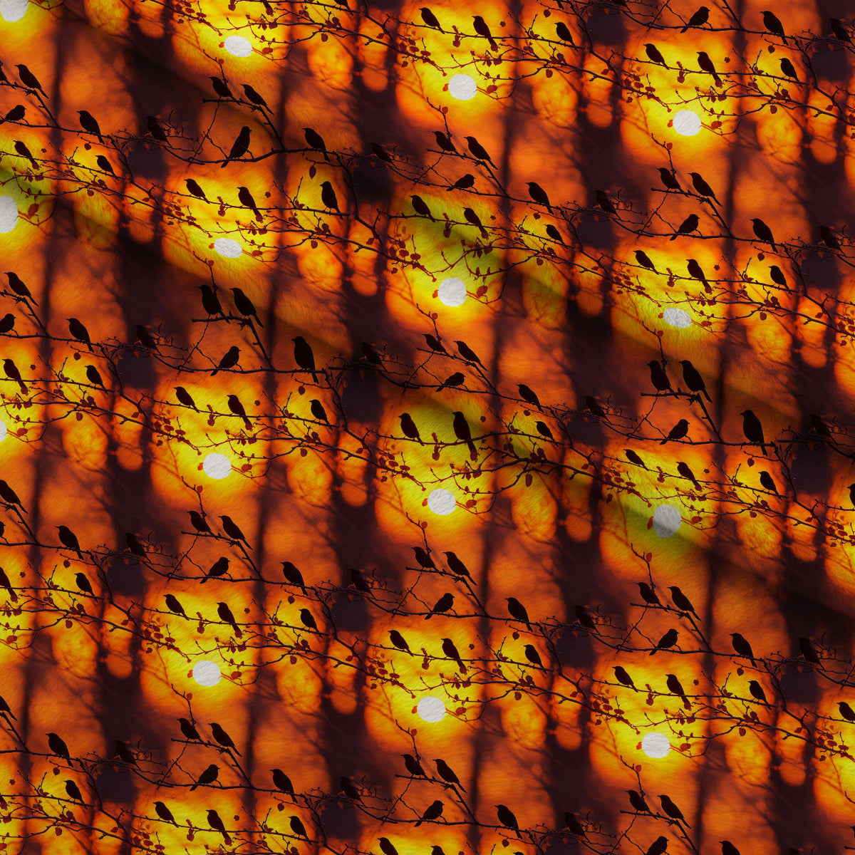 Dusk Silhouettes Pattern 4 Minky Fabric