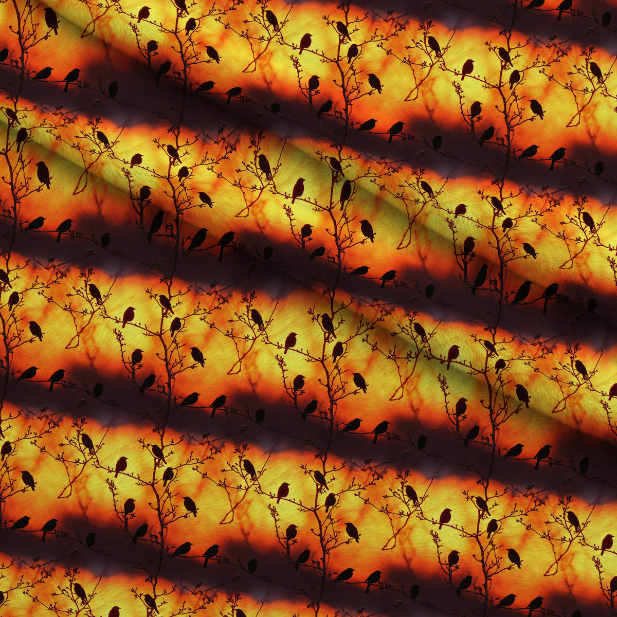 Dusk Silhouettes Pattern 8 Minky Fabric