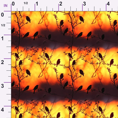 Dusk Silhouettes Pattern 8 Minky Fabric