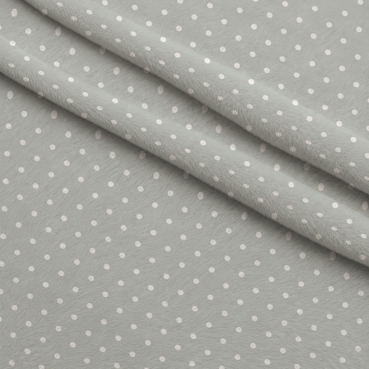 Dusty Blue Hearts Pattern 1 Minky Fabric