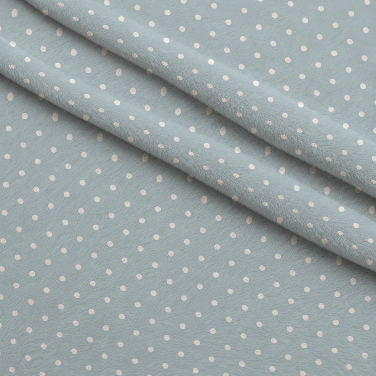 Dusty Blue Hearts Pattern 13 Minky Fabric