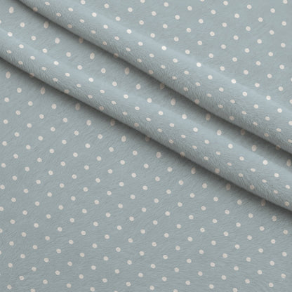 Dusty Blue Hearts Pattern 13 Minky Fabric