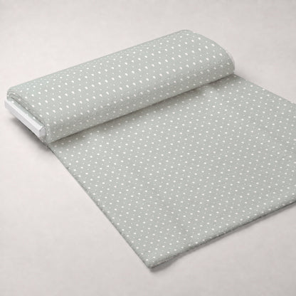 Dusty Blue Hearts Pattern 3 Minky Fabric