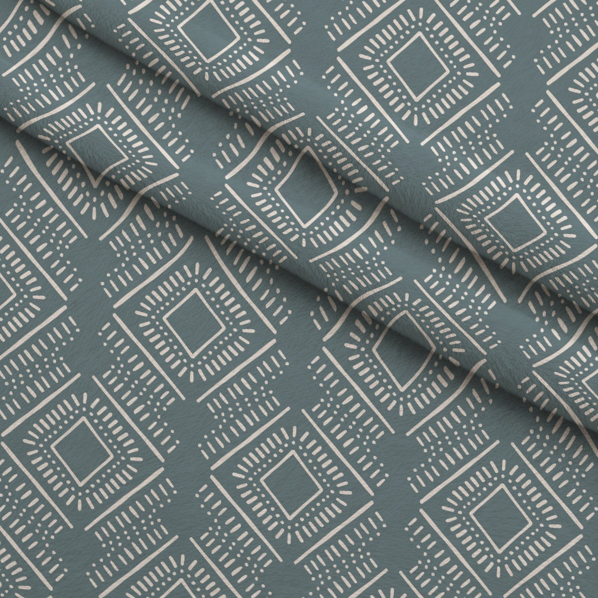 Dusty Peach Mudcloth Pattern 16 Minky Fabric