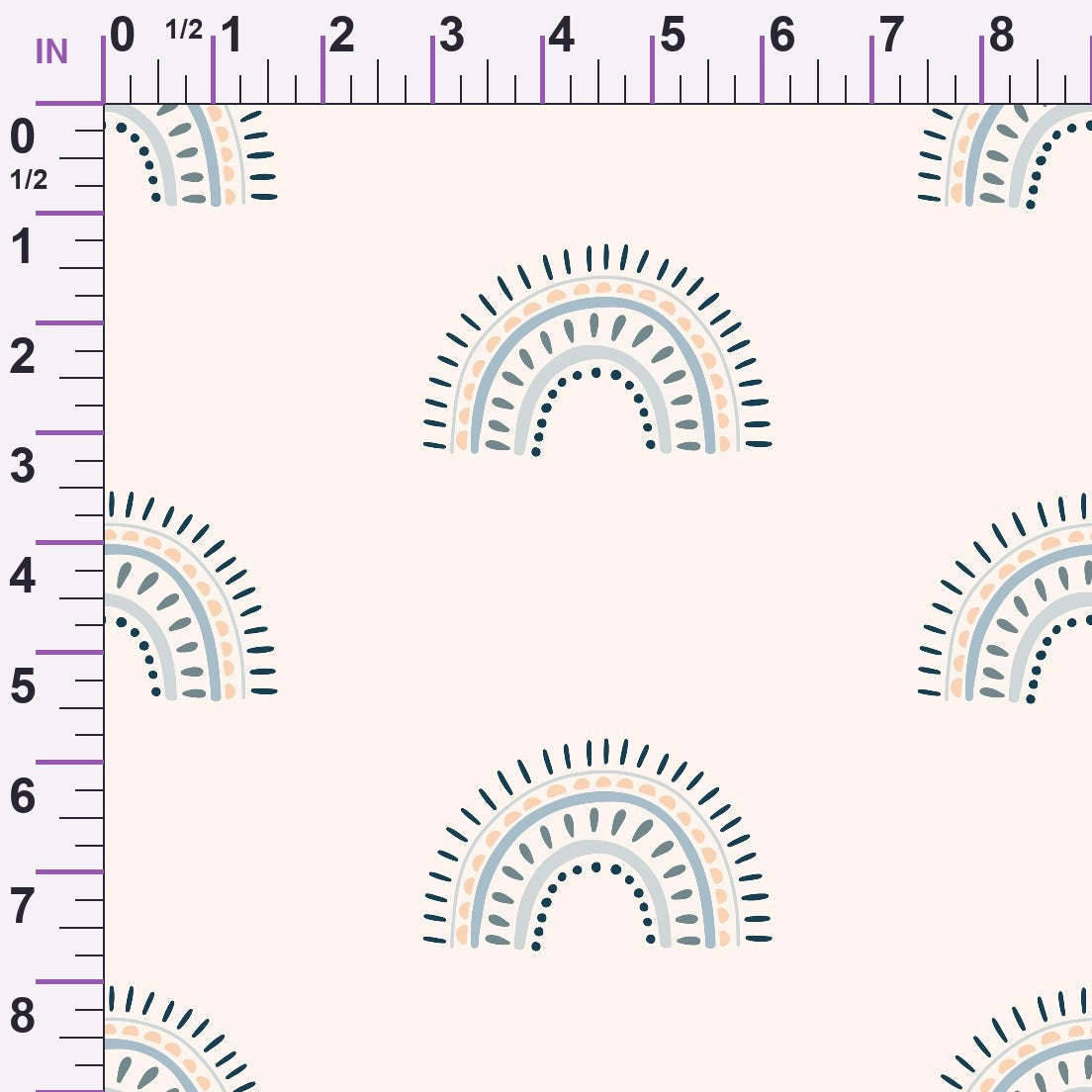Dusty Peach Mudcloth Pattern 5 Minky Fabric