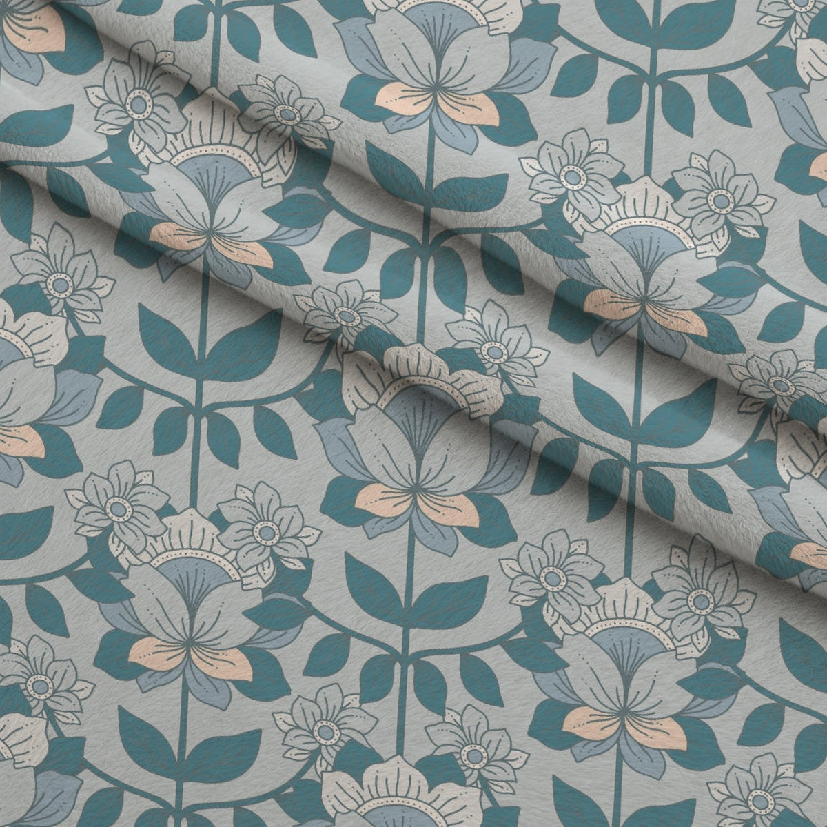 Dusty Peach Mudcloth Pattern 6 Minky Fabric