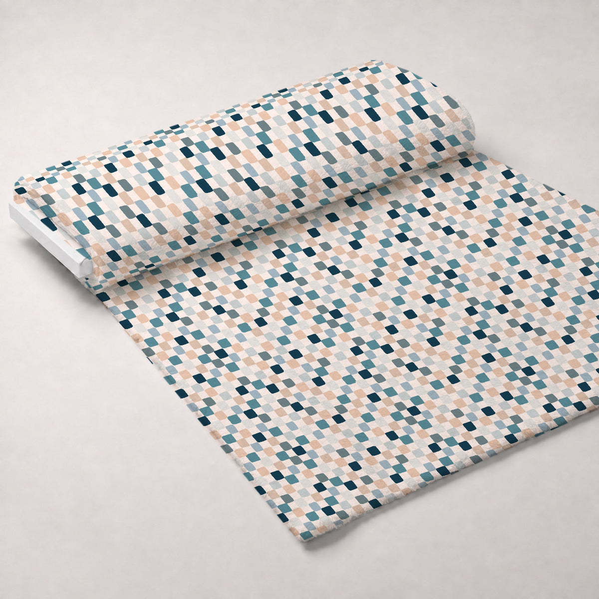 Dusty Peach Mudcloth Pattern 7 Minky Fabric