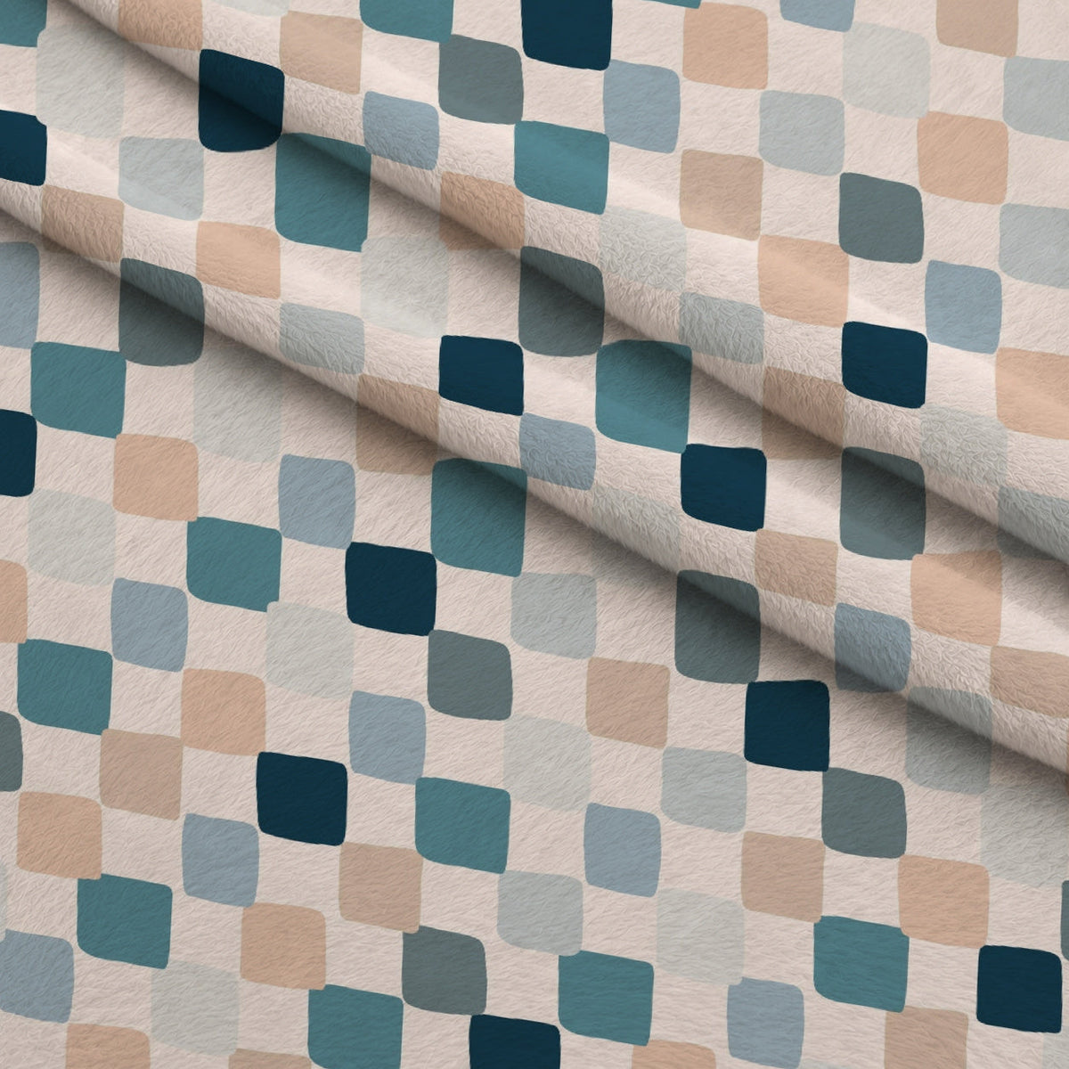 Dusty Peach Mudcloth Pattern 7 Minky Fabric