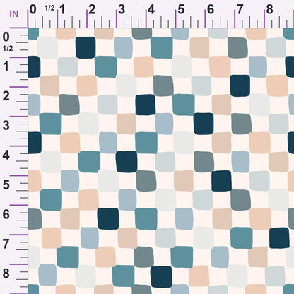 Dusty Peach Mudcloth Pattern 7 Minky Fabric
