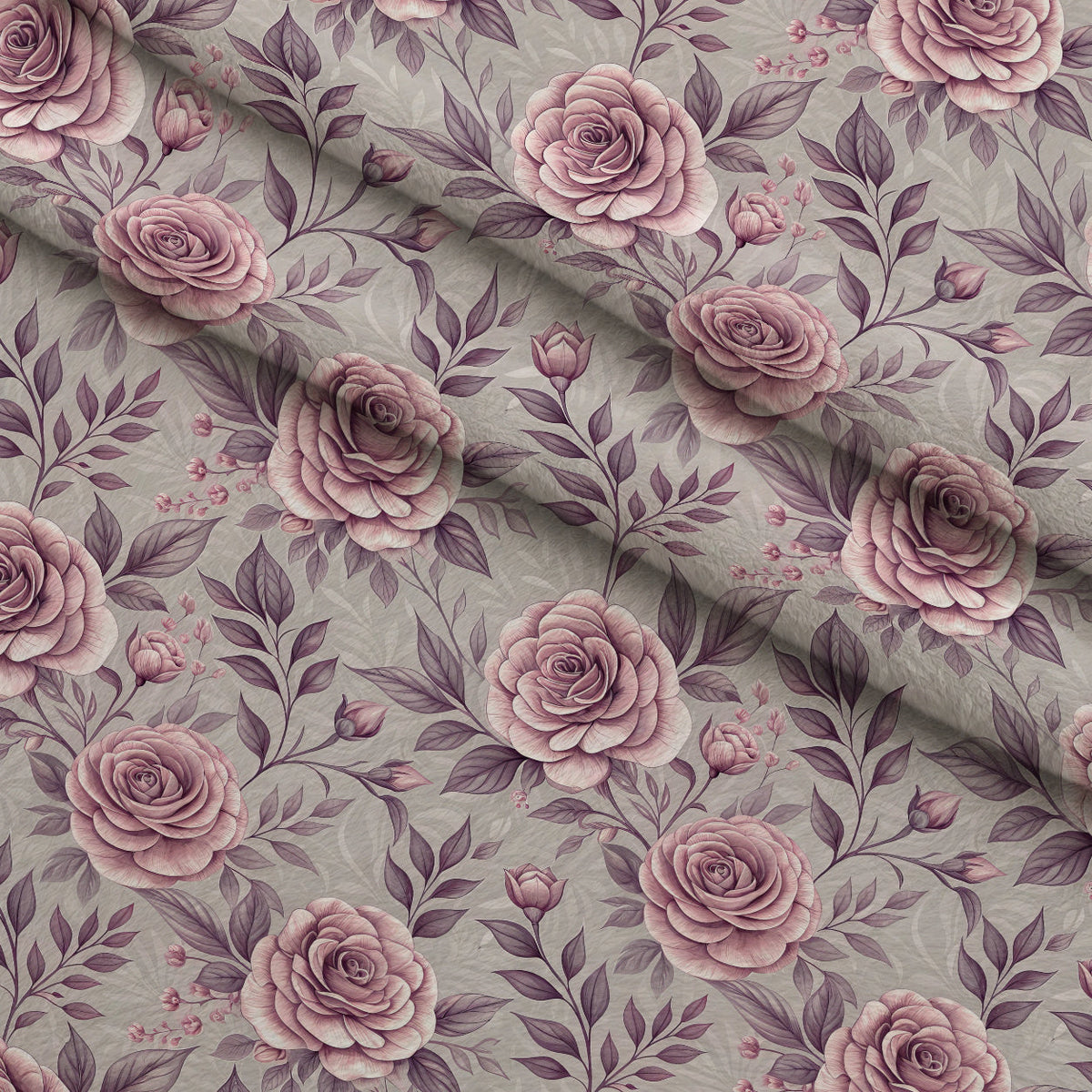Dusty Rose Garden Pattern 5 Minky Fabric