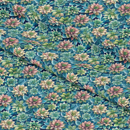 Beautiful Flowers Euphorbia Pattern 12 Quilting Cotton Fabric