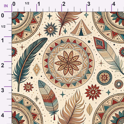 Earthen Plumes Pattern 10 Minky Fabric