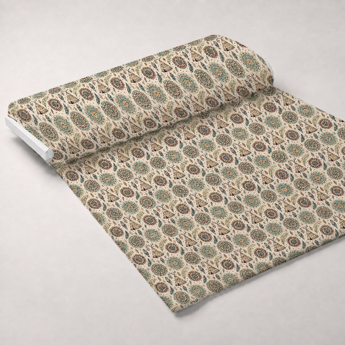 Earthen Plumes Pattern 6 Minky Fabric