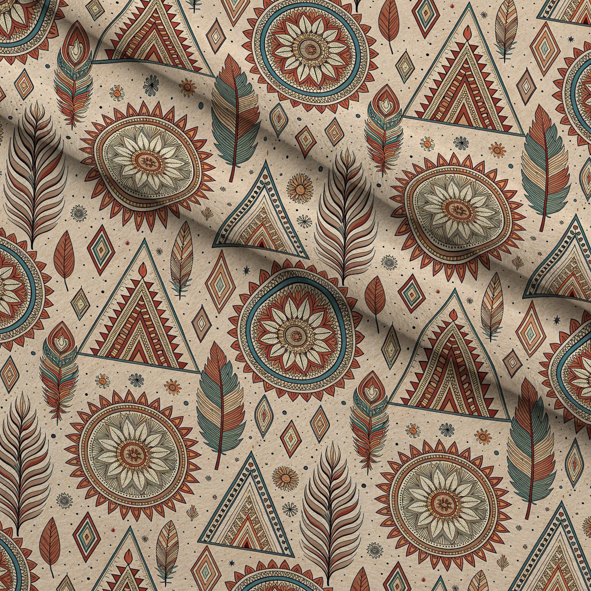 Earthen Plumes Pattern 9 Minky Fabric