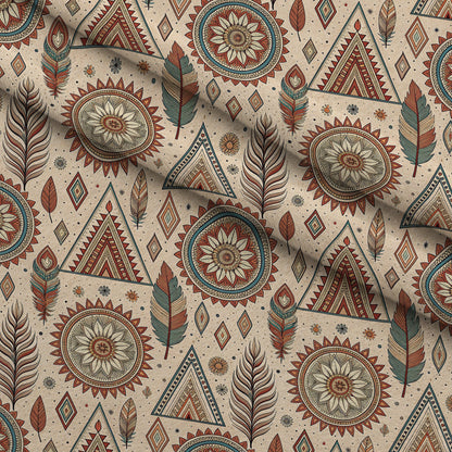 Earthen Plumes Pattern 9 Minky Fabric