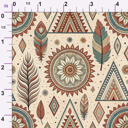 Earthen Plumes Pattern 9 Minky Fabric