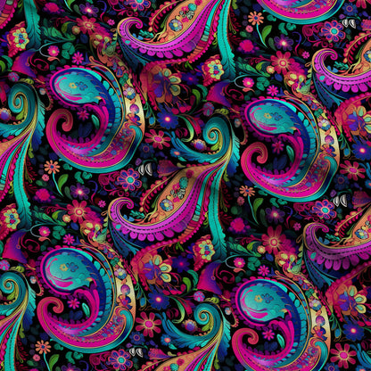 Electric Swirls Pattern 1 Minky Fabric