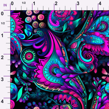 Electric Swirls Pattern 10 Minky Fabric