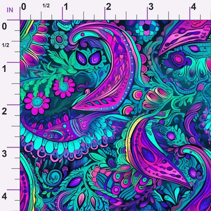 Electric Swirls Pattern 11 Minky Fabric