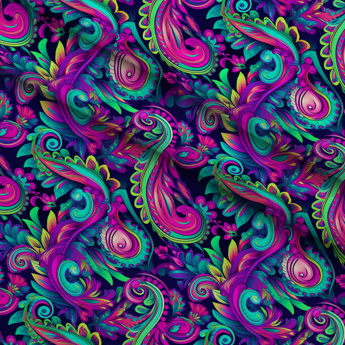Electric Swirls Pattern 13 Minky Fabric