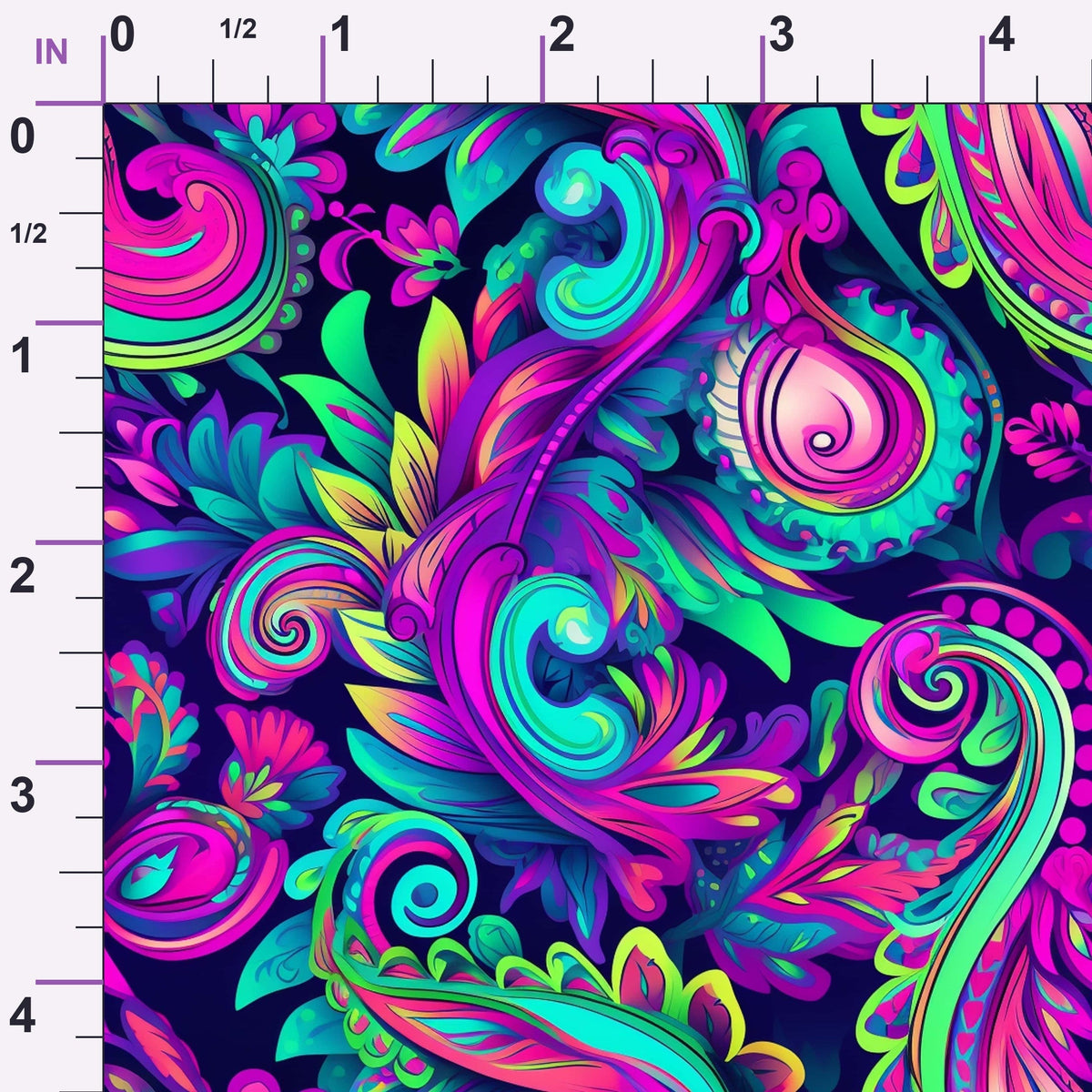 Electric Swirls Pattern 13 Minky Fabric