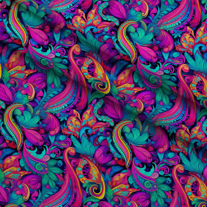 Electric Swirls Pattern 14 Minky Fabric