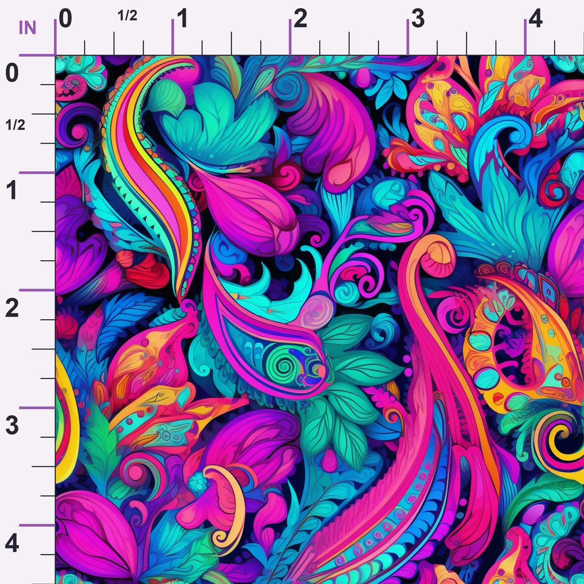 Electric Swirls Pattern 14 Minky Fabric